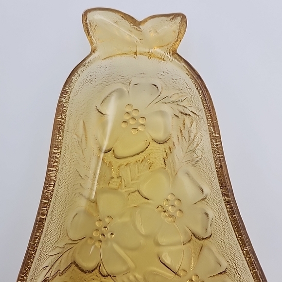 Vintage Hazel Atlas Yellow Depression Glass Pear Shaped Dish Plate 5x8x1in - Picture 3 of 9